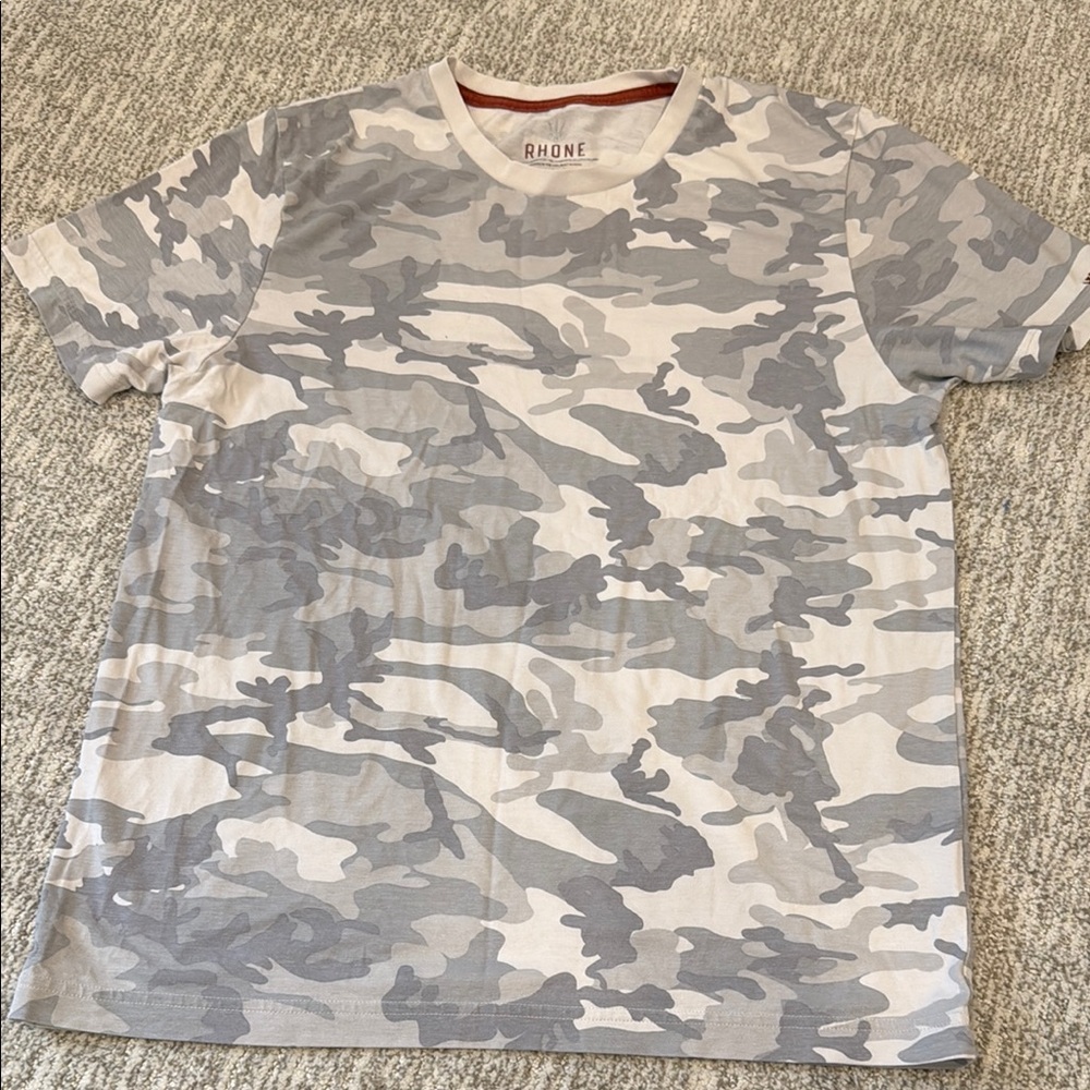 Rhone Gray Camo Short Sleeve Tee